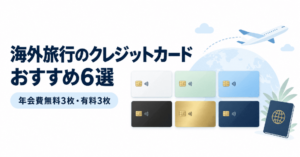 海外旅行のクレジットカードおすすめ6選